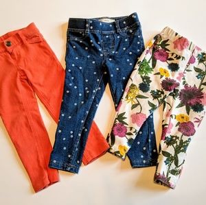 3 Pairs Levis, Juicy Couture, Carters